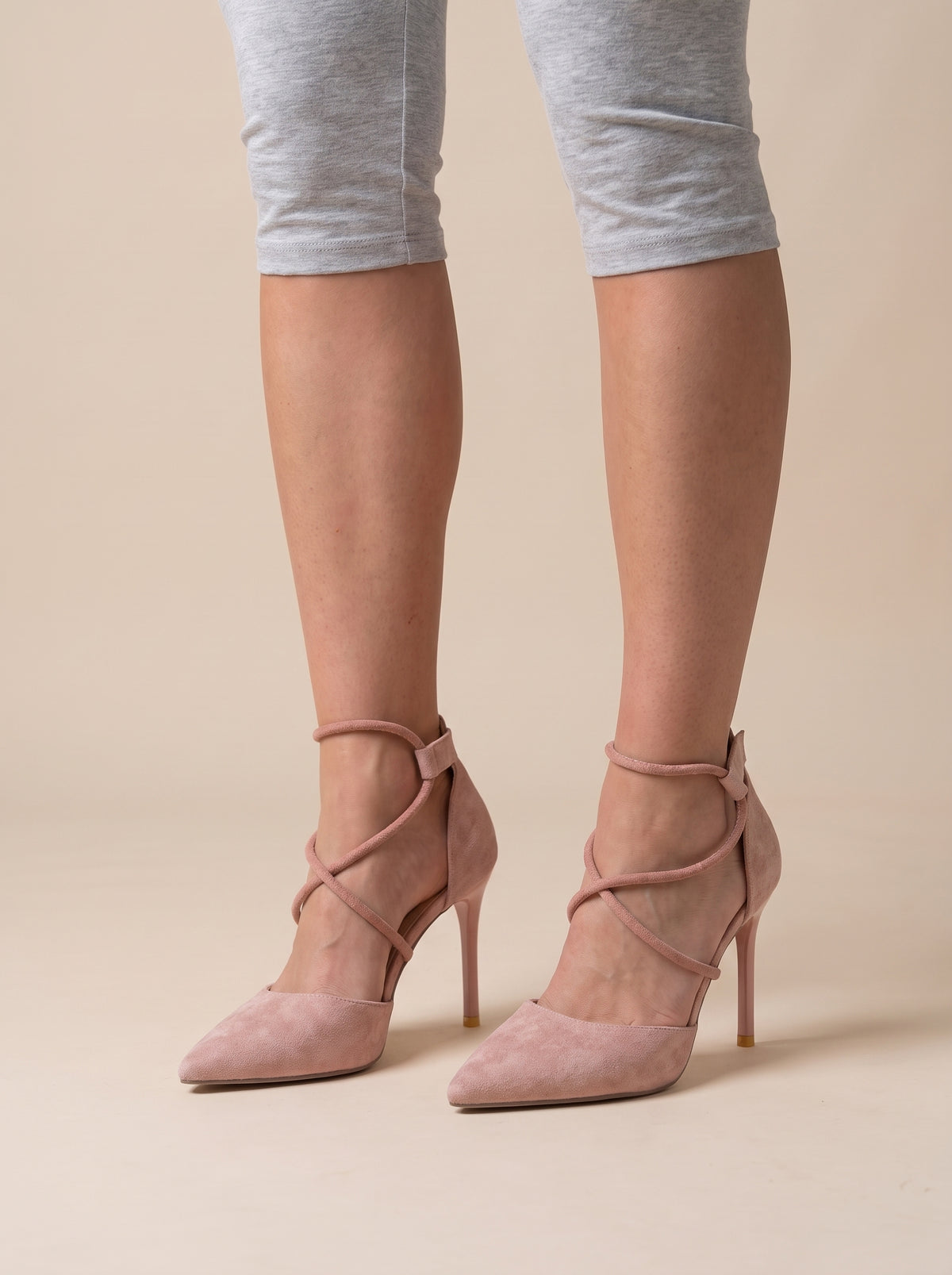Riemchen Pumps Rosé