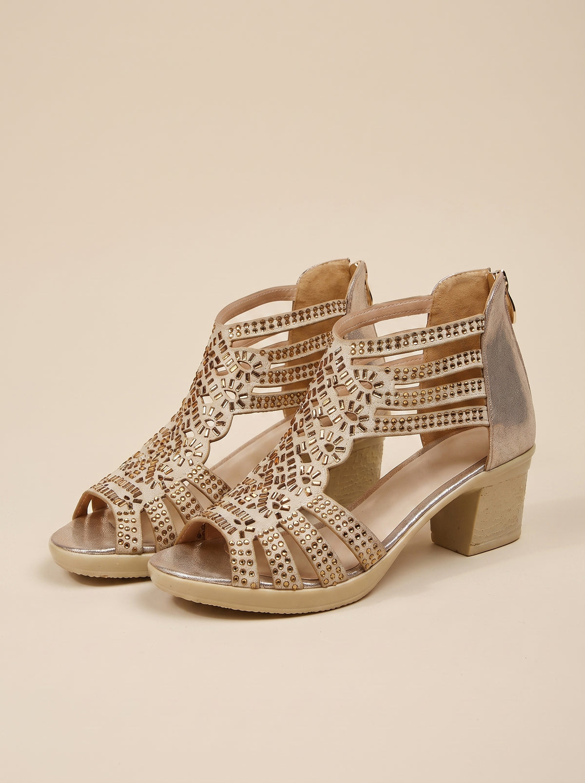 Riemchensandalette Schwarz