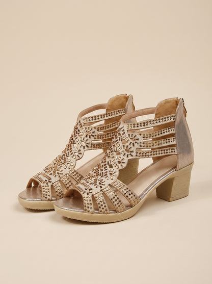 Riemchensandalette Schwarz