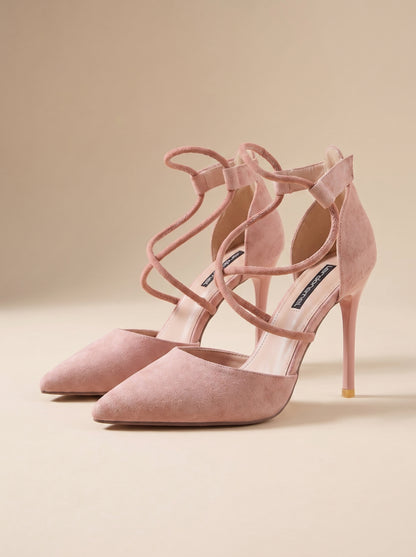 Riemchen Pumps Rosé