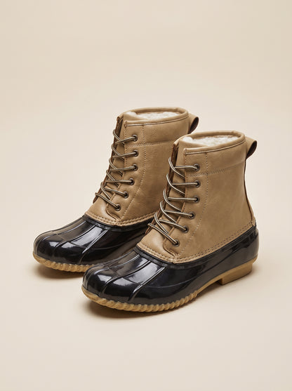 Winterstiefel Beige
