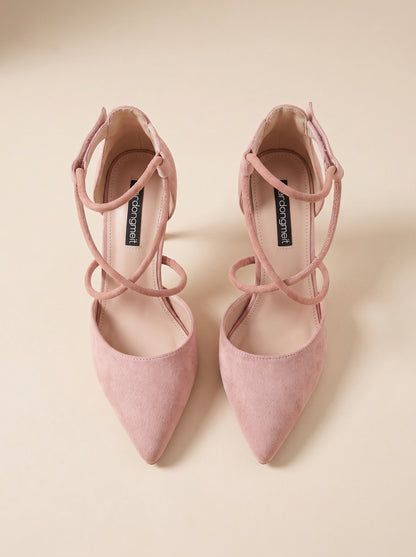 Riemchen Pumps Rosé