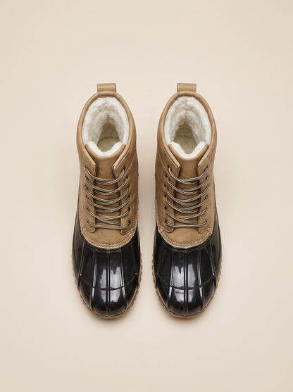 Winterstiefel Beige